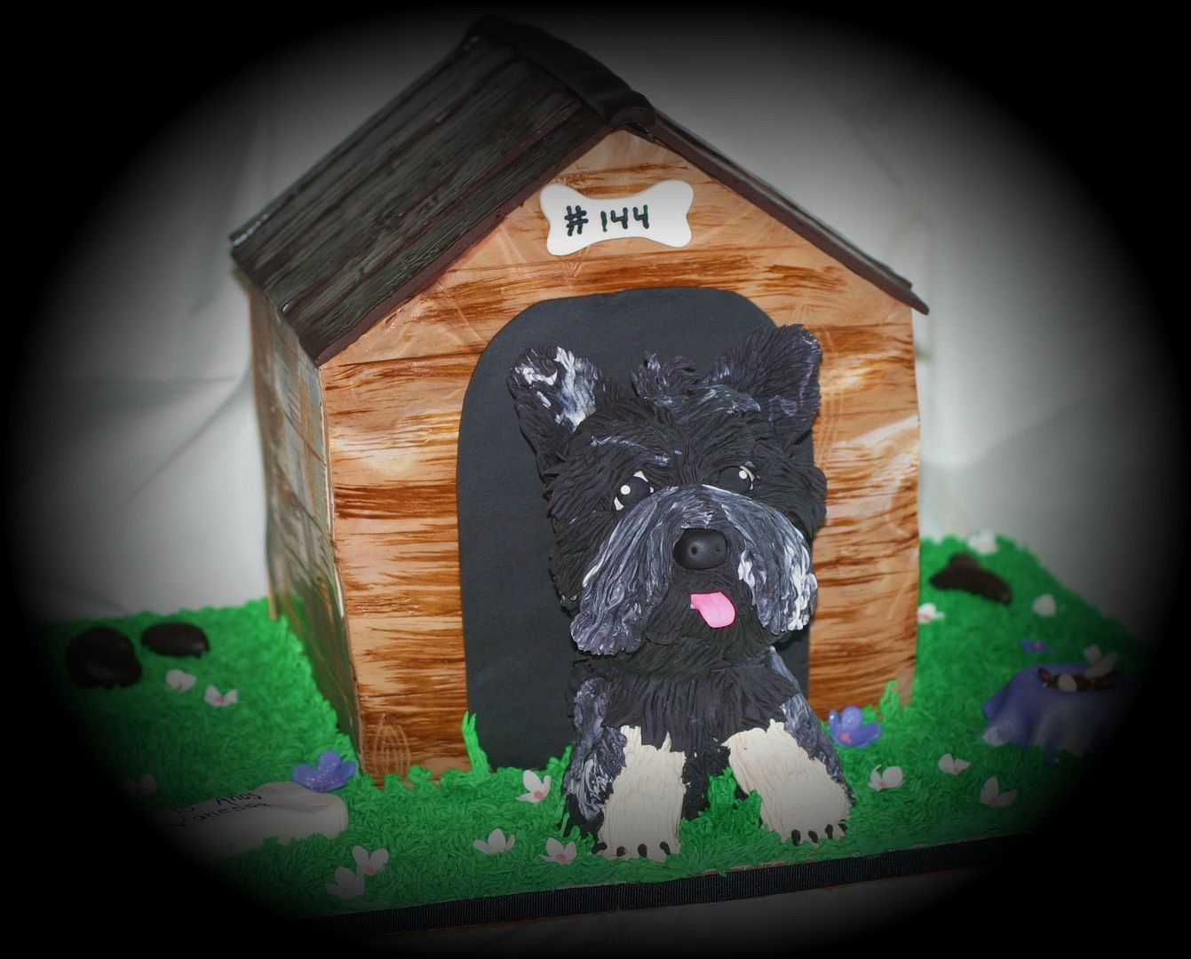 Pink Little Cake Dog House Cake